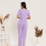 Plum T-shirt Pyjama Set