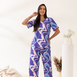 LILAC SWIRLS T-SHIRT Pajama Set