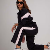 Dawn Pink Zip-through 3 Piece Tracksuit