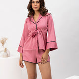 Magestic Magenta Satin Sh Set