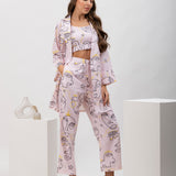 Pink Spirit 3 Peice Cotton Blazer Set