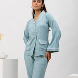 Turqoise Treat Cotton Pj Set